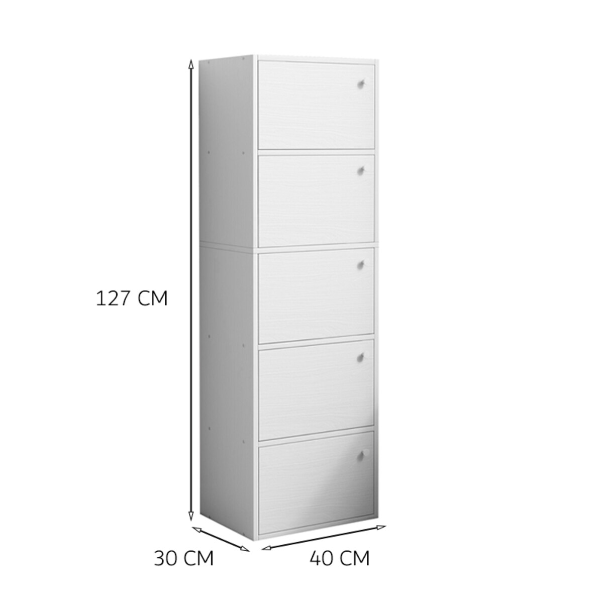 Nowoczesna pojemna komoda szafka duża biała skandynawski loft retro