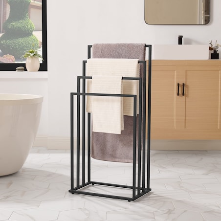 Stojak Na Ręczniki 4 Szczeble 45X29X93,5 Cm