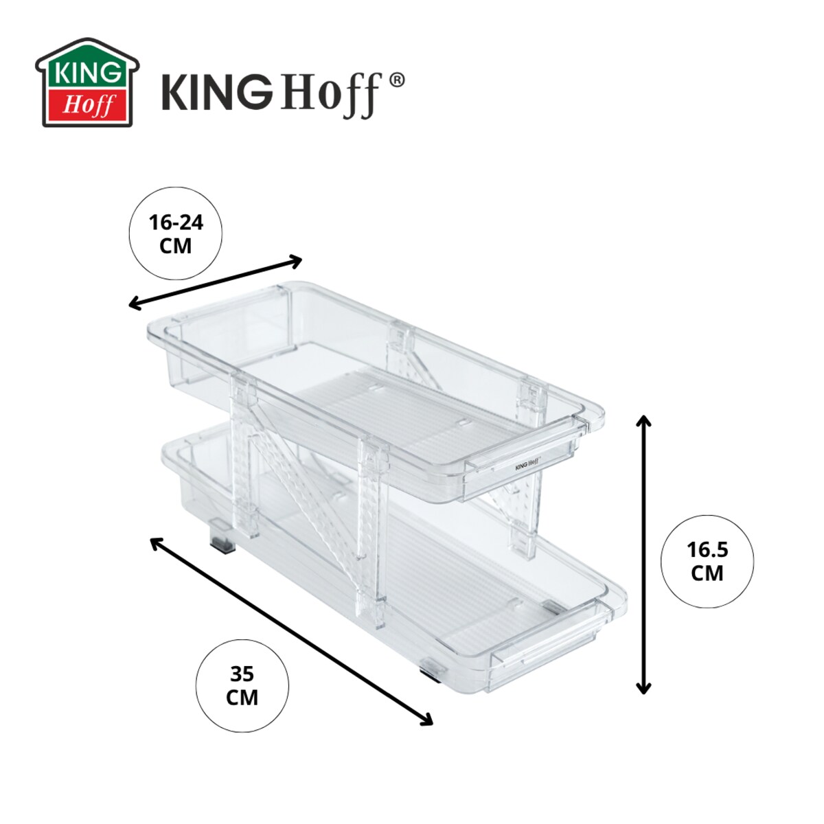 Organizer do przechowywania puszek 2-poziomowy na puszki KINGHOFF