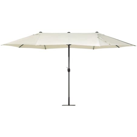 Parasol ogrodowy 460 cm SIBILLA Beżowy