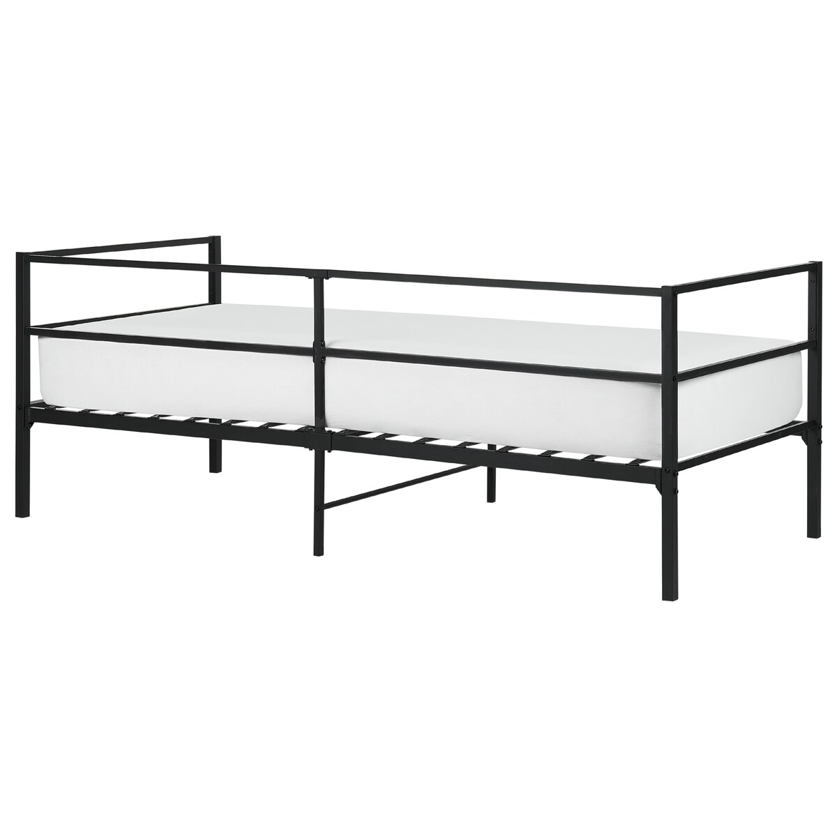 Łóżko Metal BATTUT 90 x 200 cm Czarny