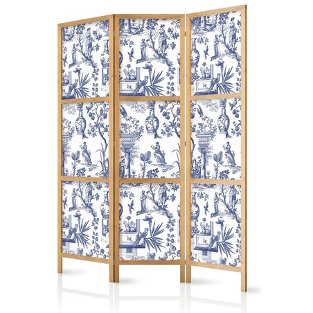 Parawan japoński Abstrakcje 135x172 cm 3-częściowy szary