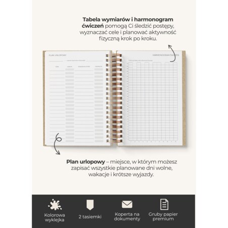 Planner Tygodniowy 2026 na spirali – Ember