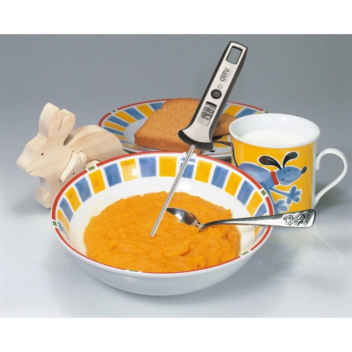 Termometr cyfrowy z wyświetlaczem LED, wydajny gadżet do pomiaru zasilany bateriami