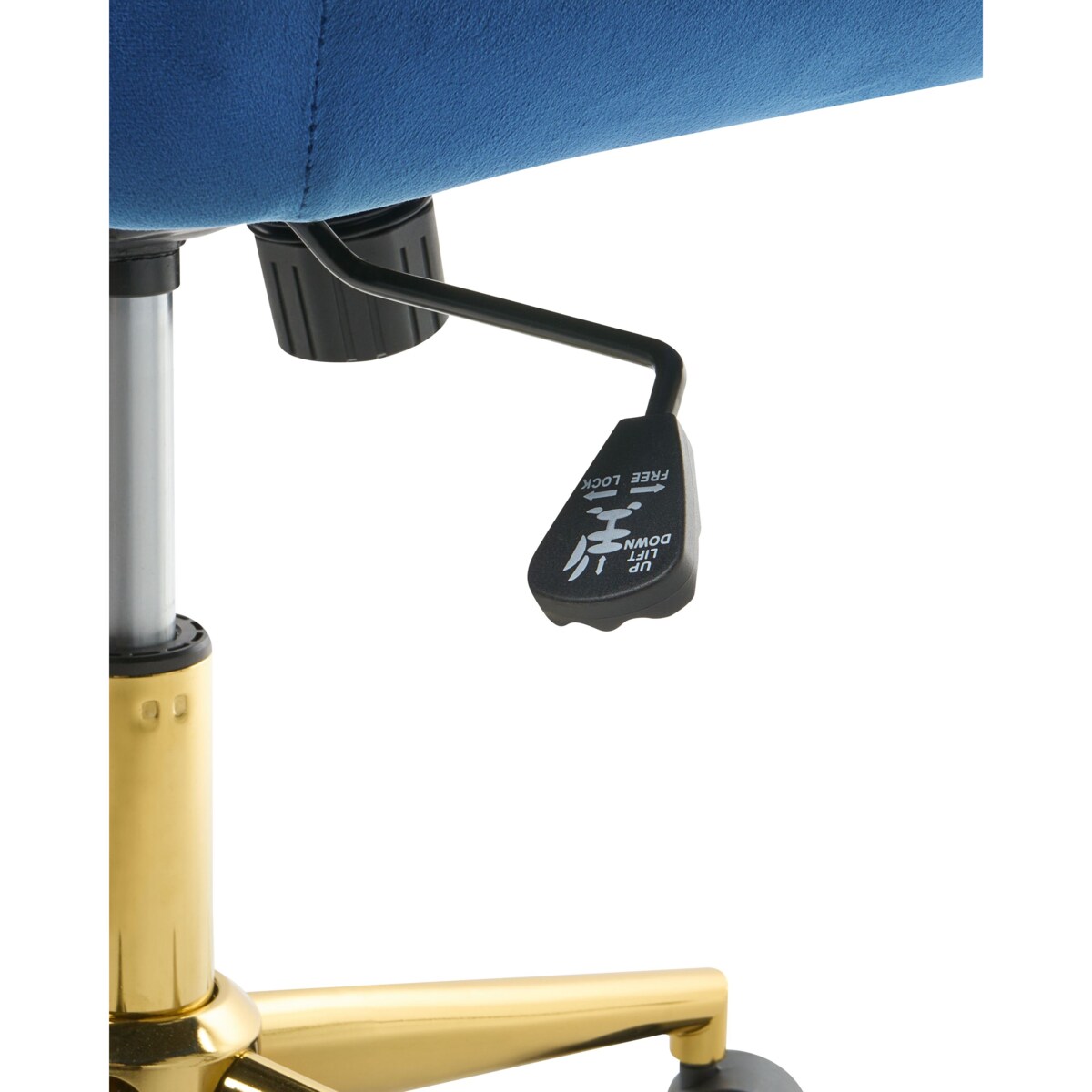 Krzesło obrotowe BARDSDALE Welur Granatowy