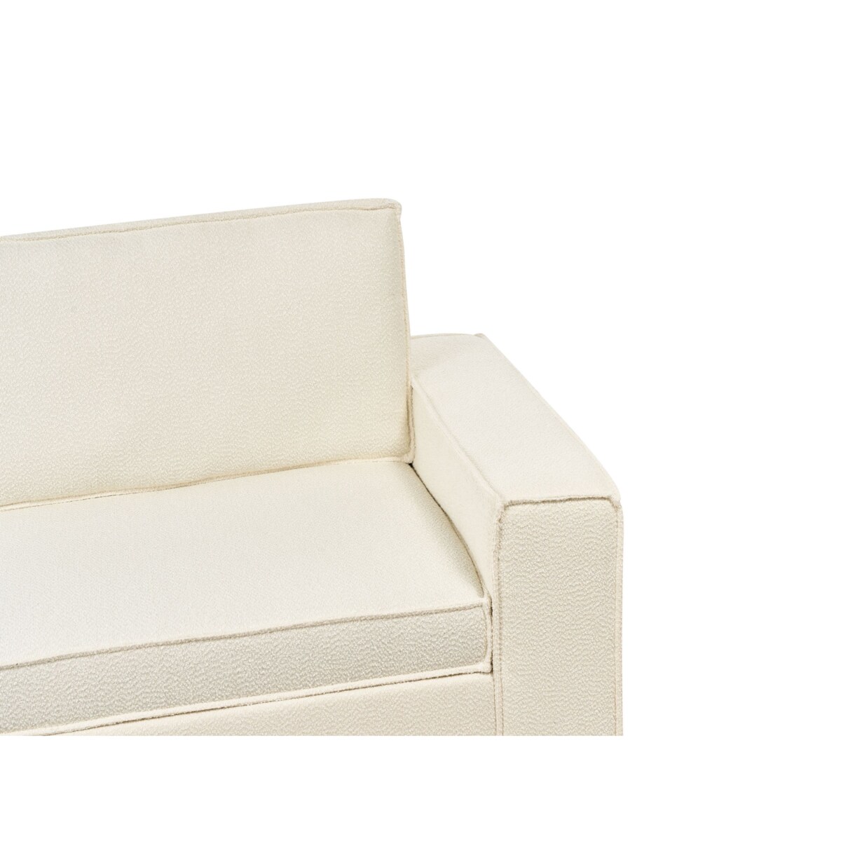 Sofa rozkładana boucle złamana biel VUOKATTI