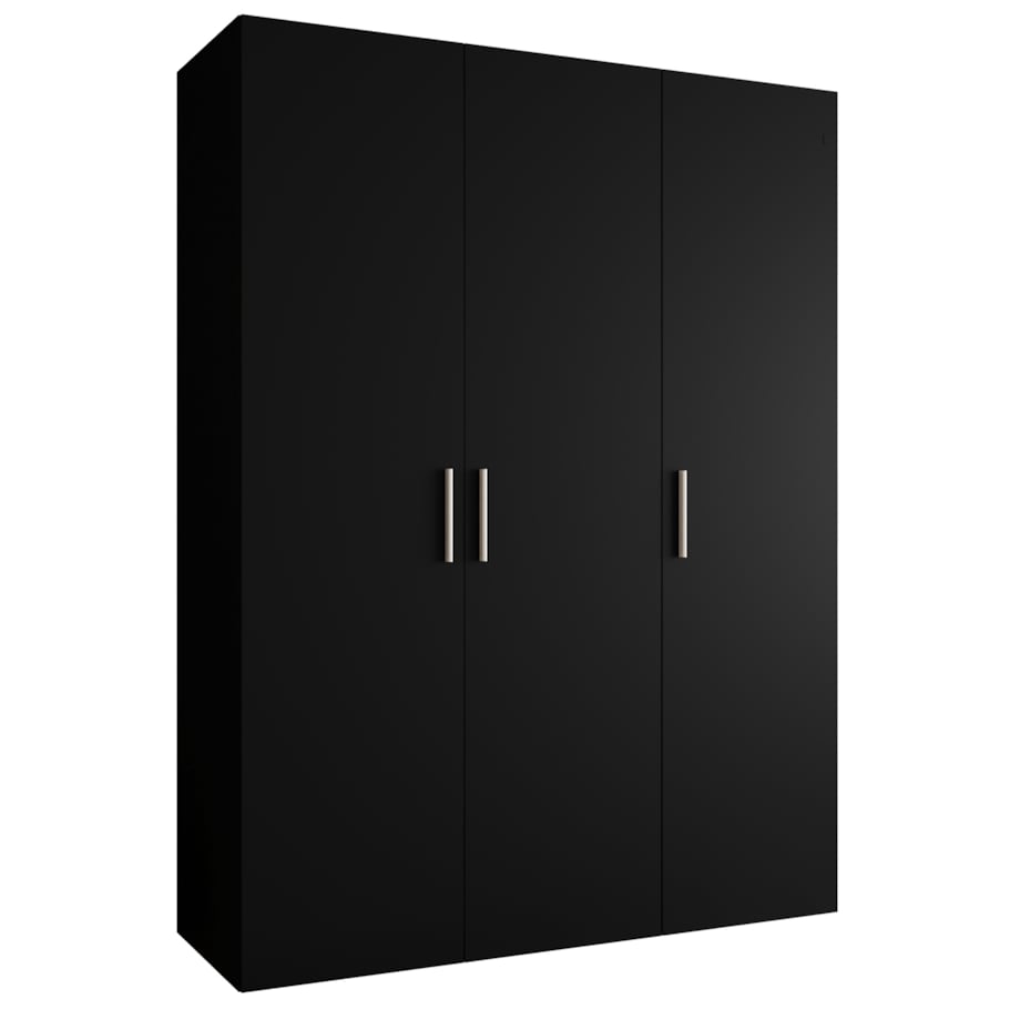 Szafa uchylna otwierana BARI 1 150 wys. 202 cm Czarny + u. Srebrny