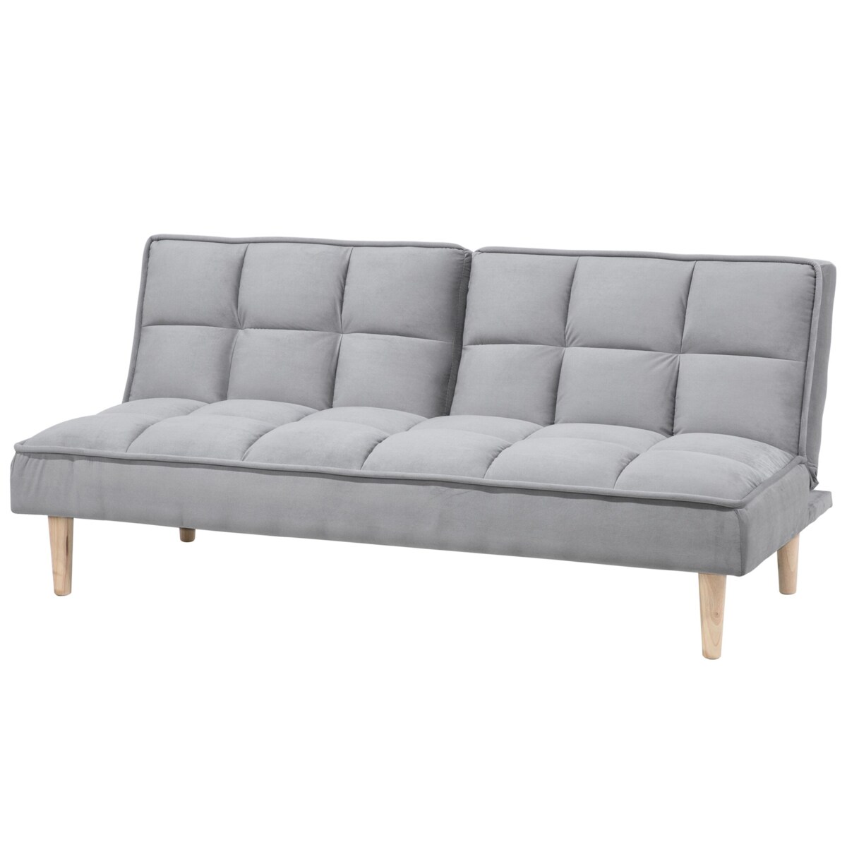 Sofa rozkładana dla 3 osób SILJAN Jasnoszary Szary