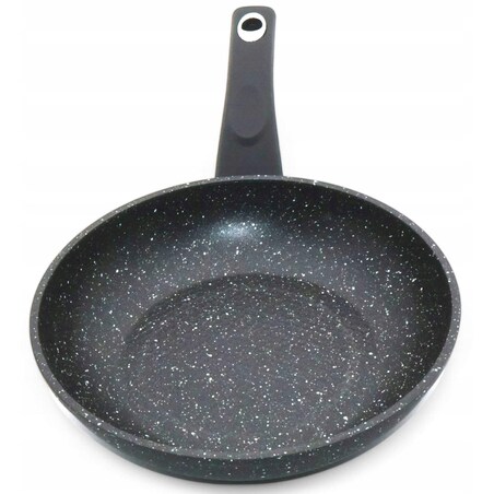 Patelnia Granitowa 22 Cm Plaster Miodu Indukcja Gaz 1.4L Wysoka 4.5