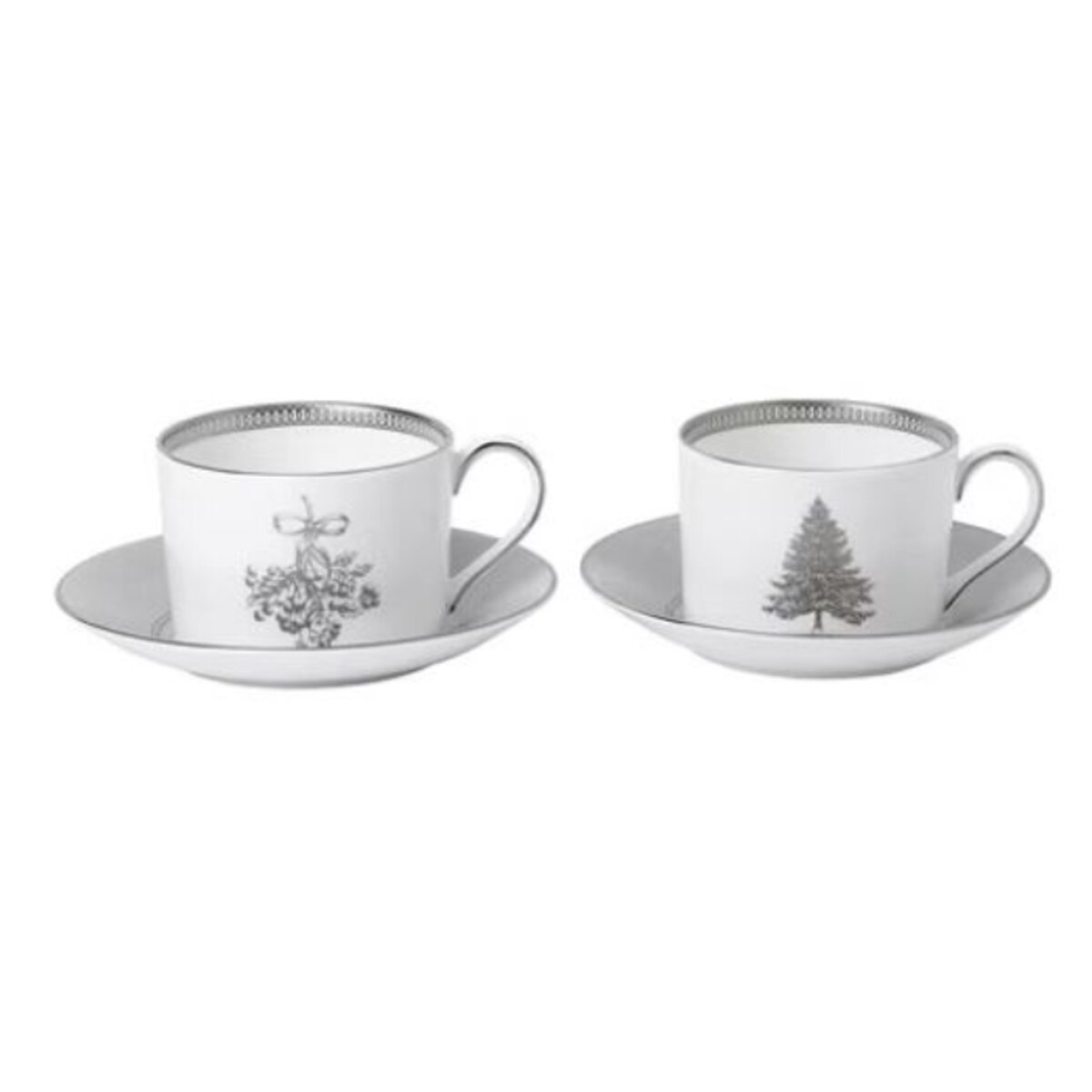 Filiżanka do herbaty ze spodkiem 2 szt. Winter White Wedgwood