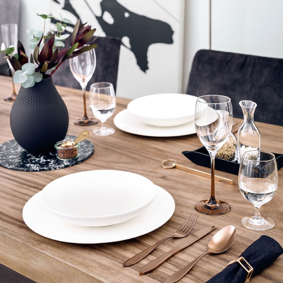 Talerz gourmet Manufacture Rock blanc, 32 cm, Villeroy & Boch