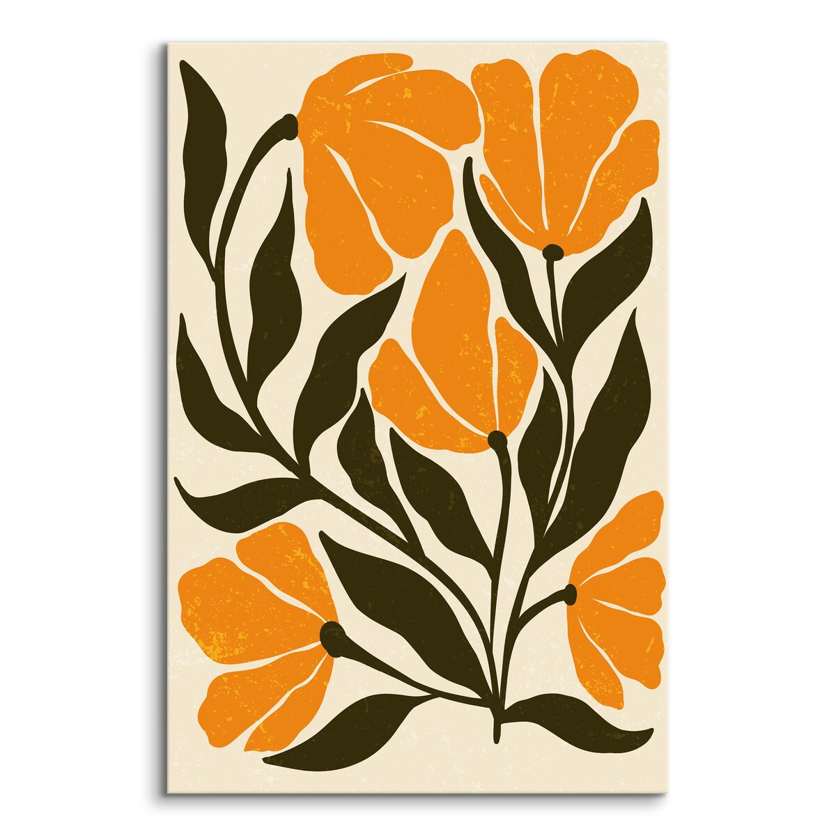 Obraz Pomarańczowe Egzotyczne Kwiaty 30x40cm