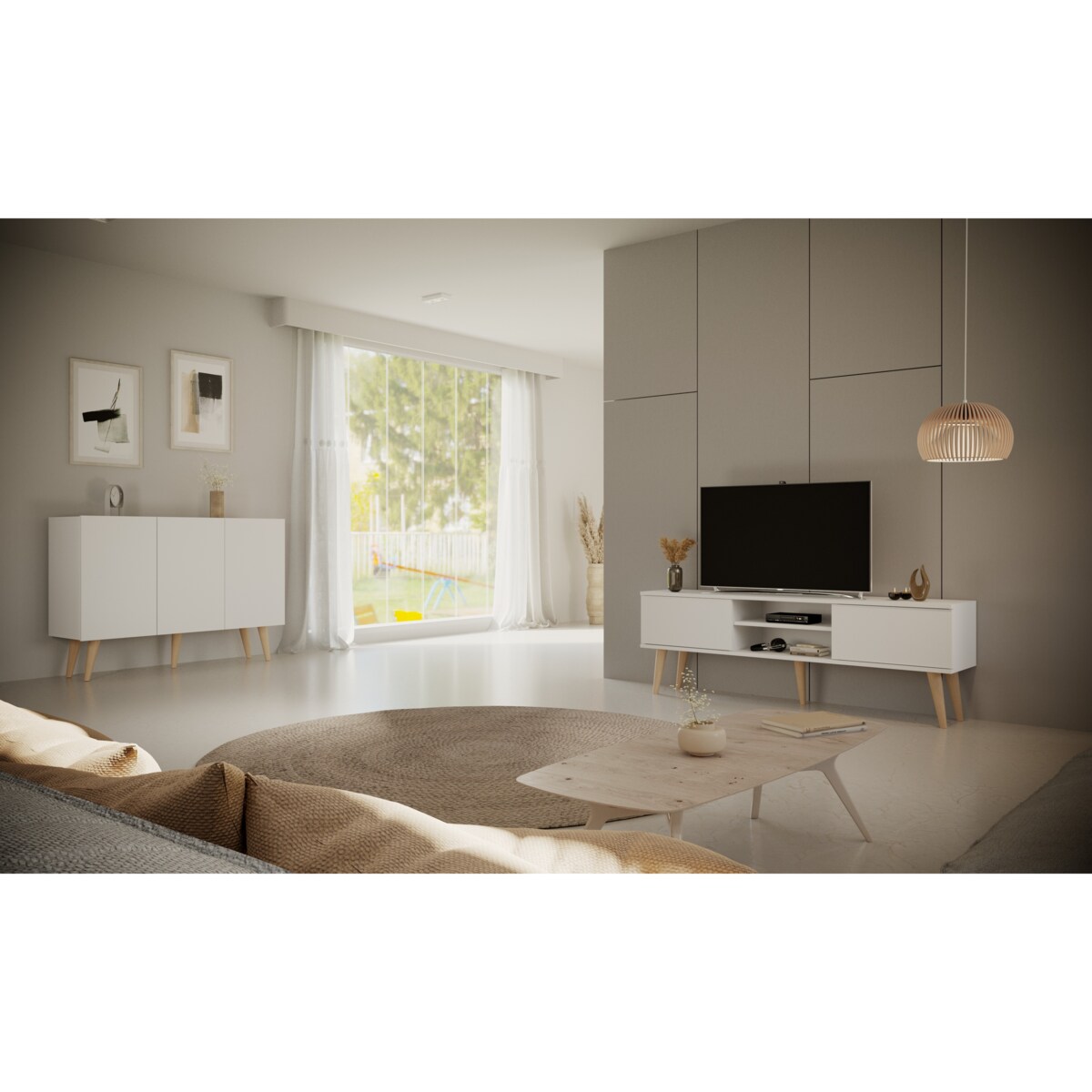 Szafka RTV Toronto 160 biała