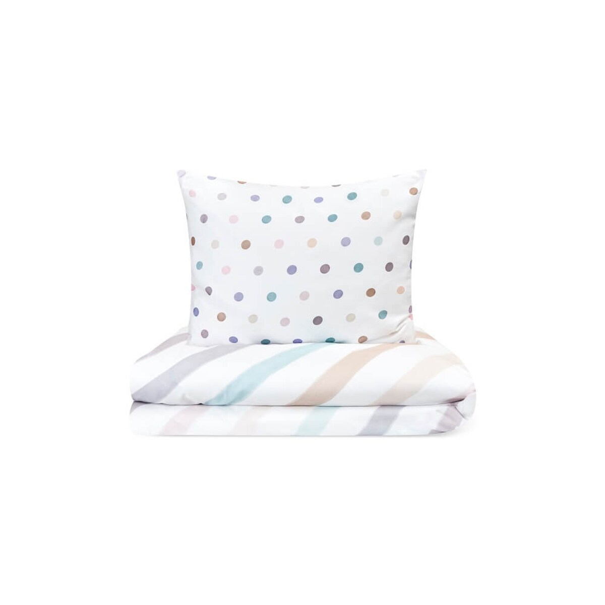 Pościel dwustronna Pastelowe duo 160/200 + 2 x 50/60 cm