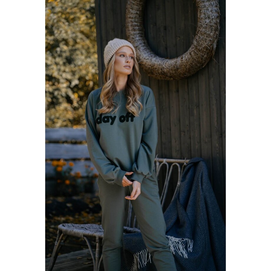 Bluza day off zielona khaki L