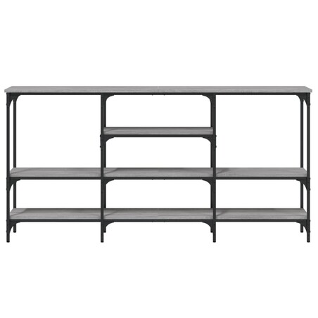 vidaXL Stolik konsolowy, szary dąb sonoma, 160x29x80 cm