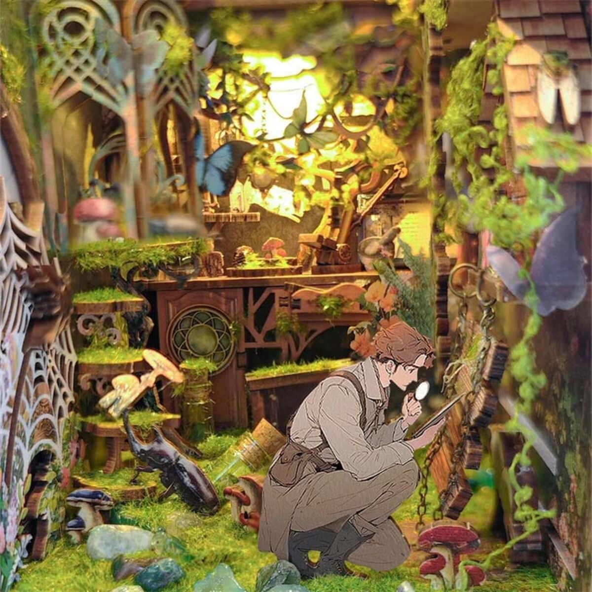 Miniaturowy domek Book Nook - Poszukiwacze skarbów