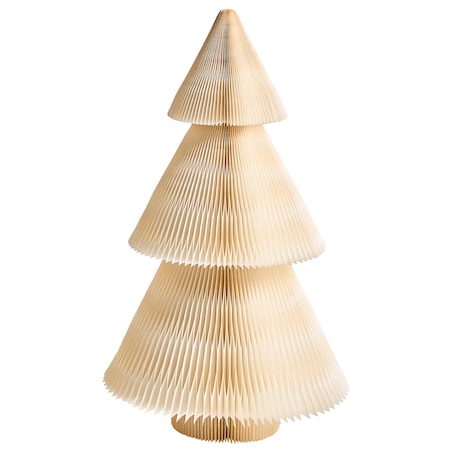 Zestaw 2 dekoracji świątecznych VEFSNA Choinka 90/122 cm Beżowy