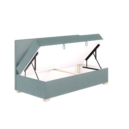 Mesonica Łóżko Cozi, błękitne, 90x200