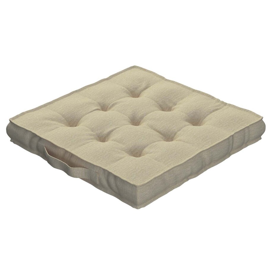 Poduszka na krzesło Kuba, kremowy szenil, 40 x 40 x 6 cm, Chenille