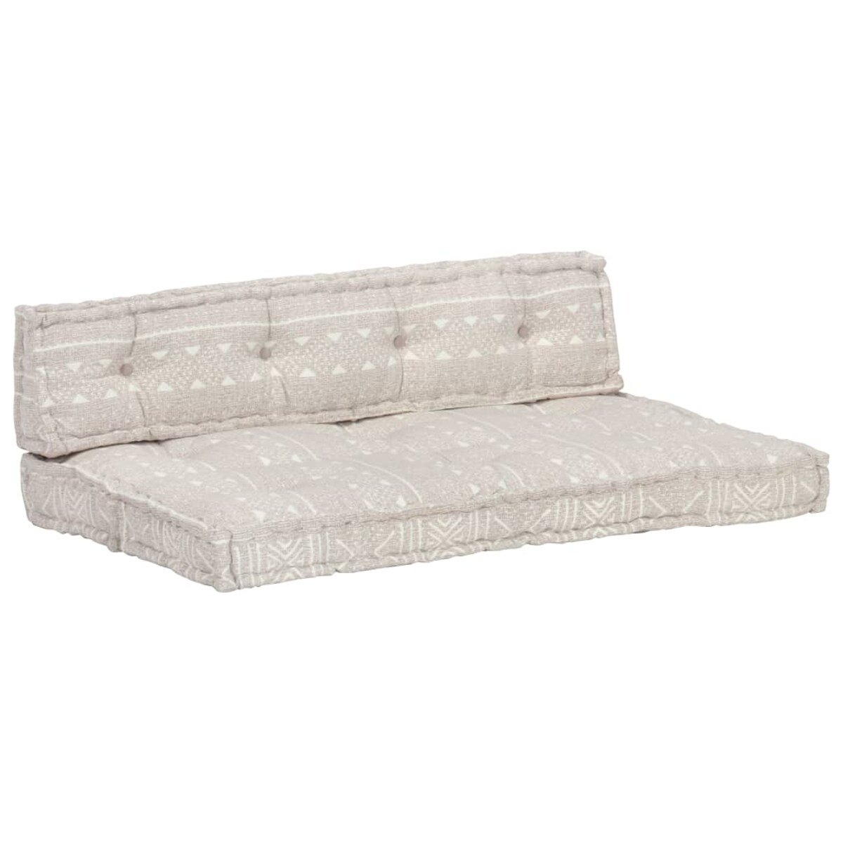 vidaXL Poduszki na sofę z palet, tkanina, jasnobrązowy patchwork