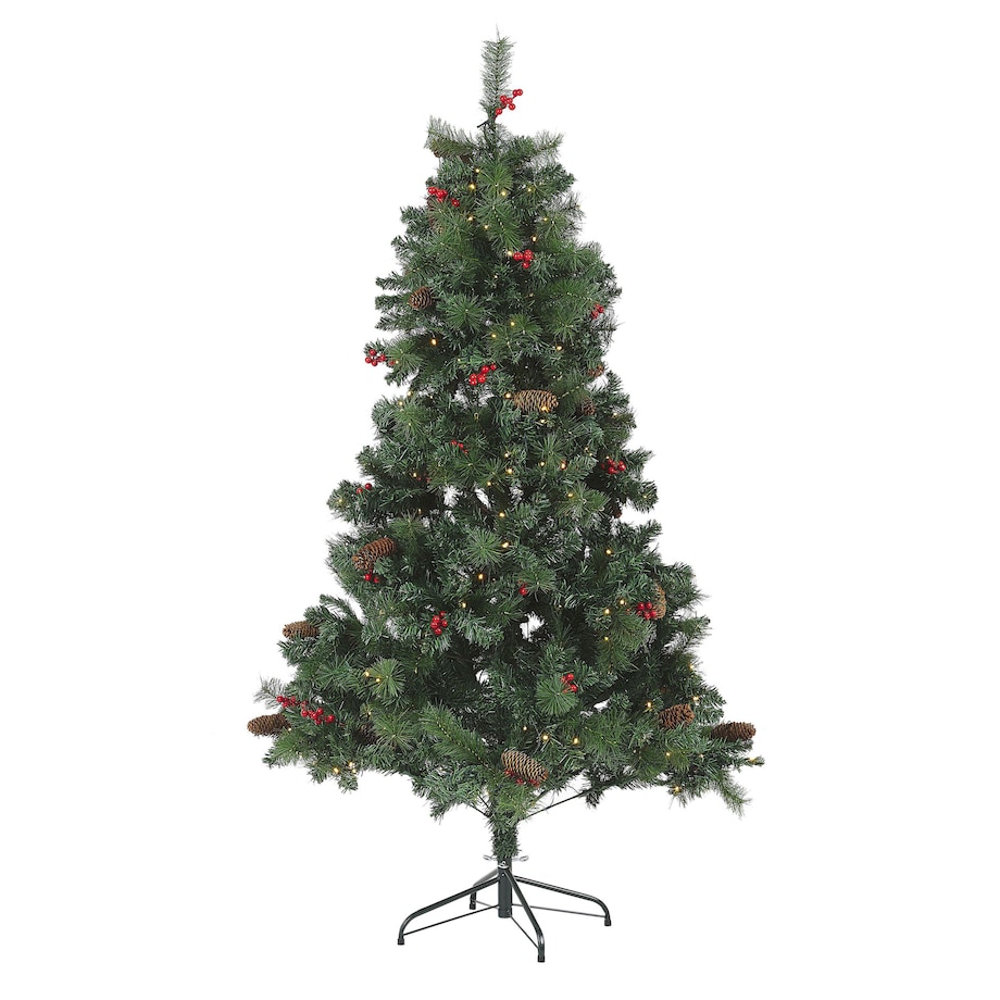 Sztuczna choinka świąteczna LED JACINTO 180 cm Ciemnozielony
