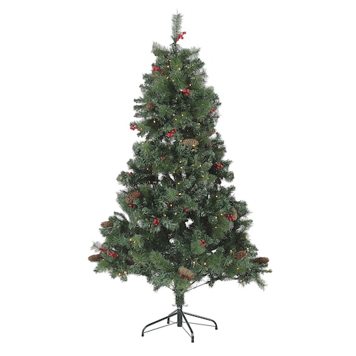Sztuczna choinka świąteczna LED JACINTO 180 cm Ciemnozielony