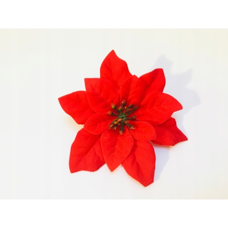 GWIAZDA betlejemska czerwona 14cm do dekoracji choinki schody stroik święta