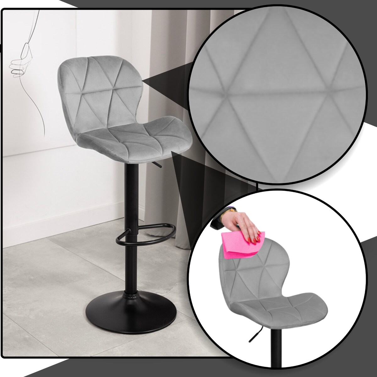 Hoker Rafi jasnoszary