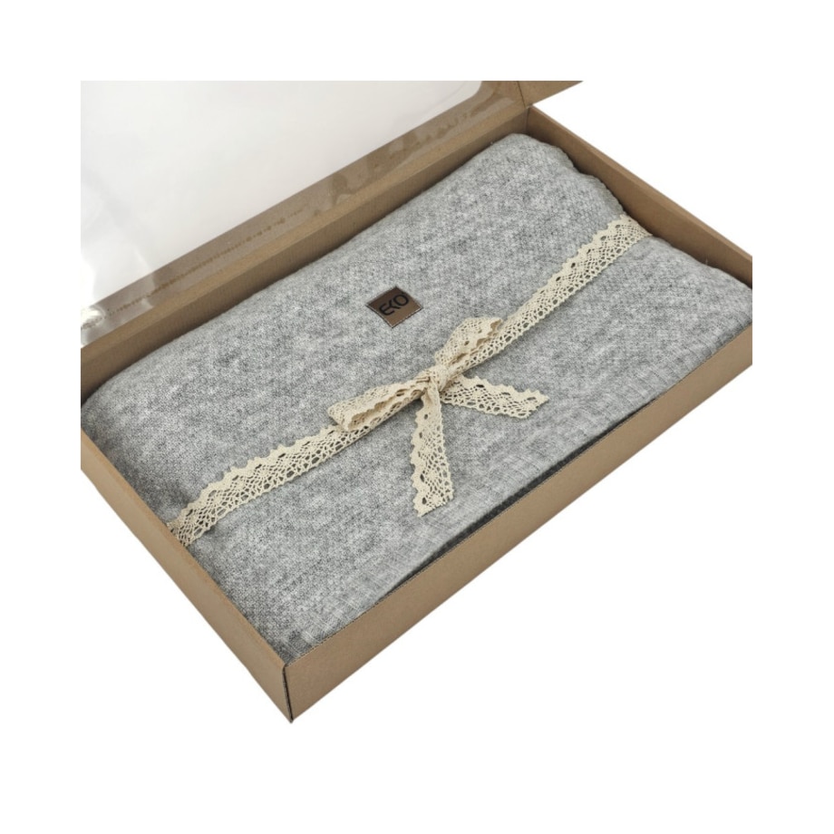 Koc dzianinowy 150x200 cm – MILANO PEARL