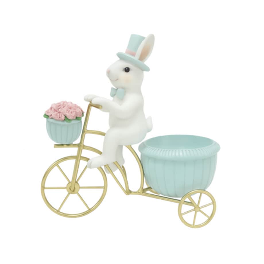 Dekoracja - ceramiczny królik na rowerze 23x13,3x611,5 cm BICICLETTA