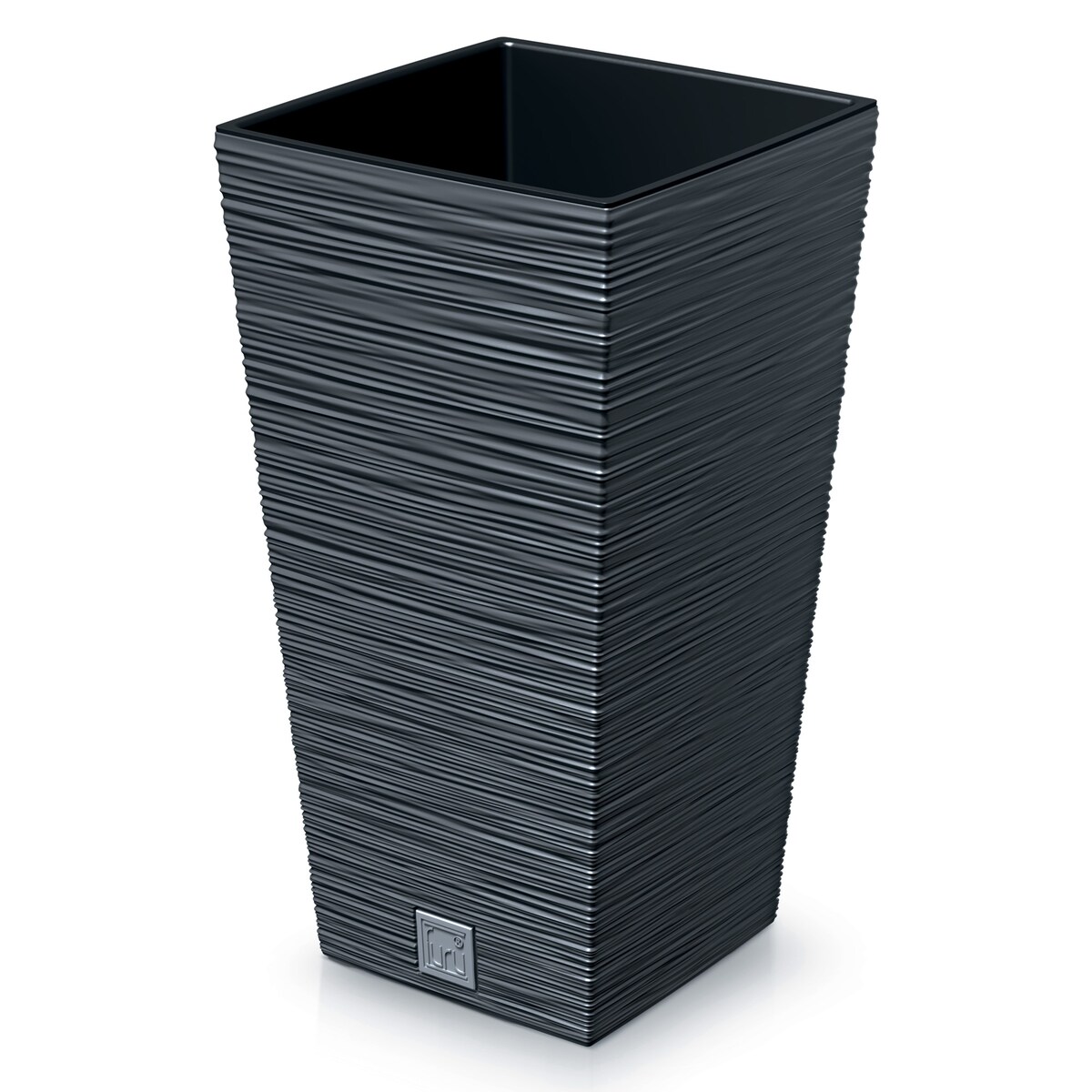 Doniczka Donica Ogrodowa 24 Cm Kwadratowa Na Taras Do Ogrodu Domu Antracytowa