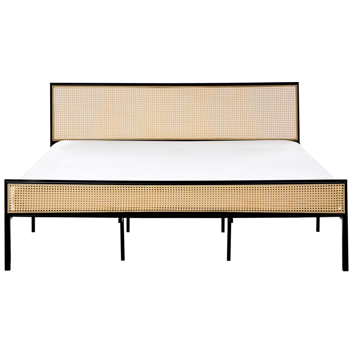 Łóżko Metal AVANTON 180 x 200 cm Czarny