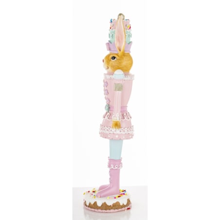 Dekoracja - króliczka na torcie 25x6,5x6,5 cm Tortowa laleczka