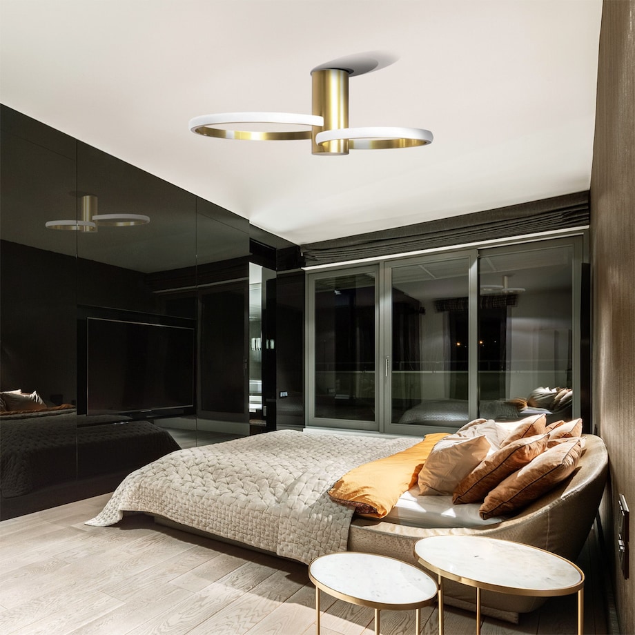 Lampa Sufitowa Wisząca App1402-Cw Złoty, Metal