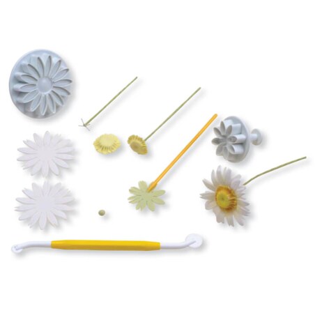 PME Wykrawaczki z tłoczkiem stokrotka (4 sztuki)