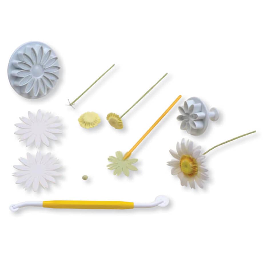 PME Wykrawaczki z tłoczkiem stokrotka (4 sztuki)