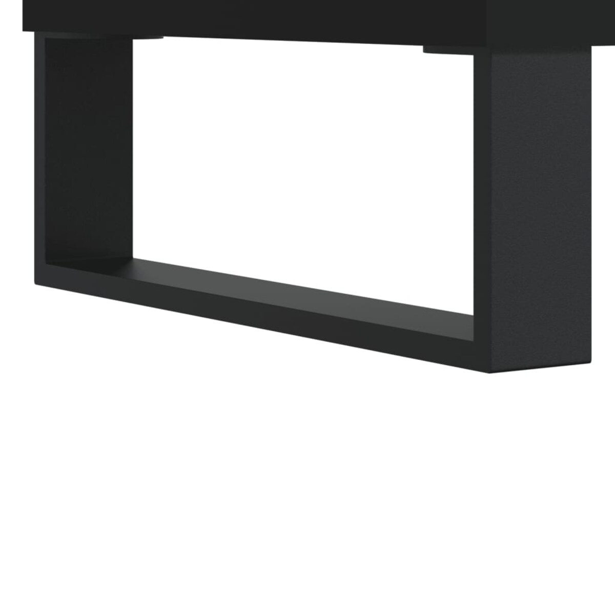 vidaXL Stolik kawowy, czarny 90x49x45 cm, materiał drewnopochodny