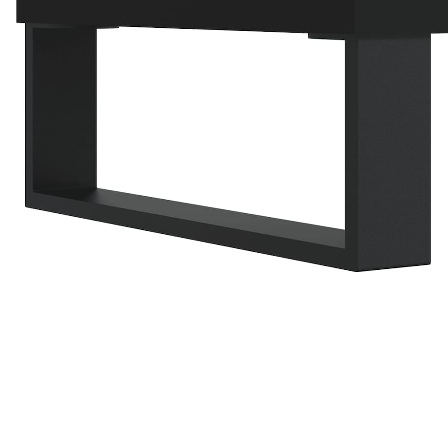 vidaXL Stolik kawowy, czarny 90x49x45 cm, materiał drewnopochodny