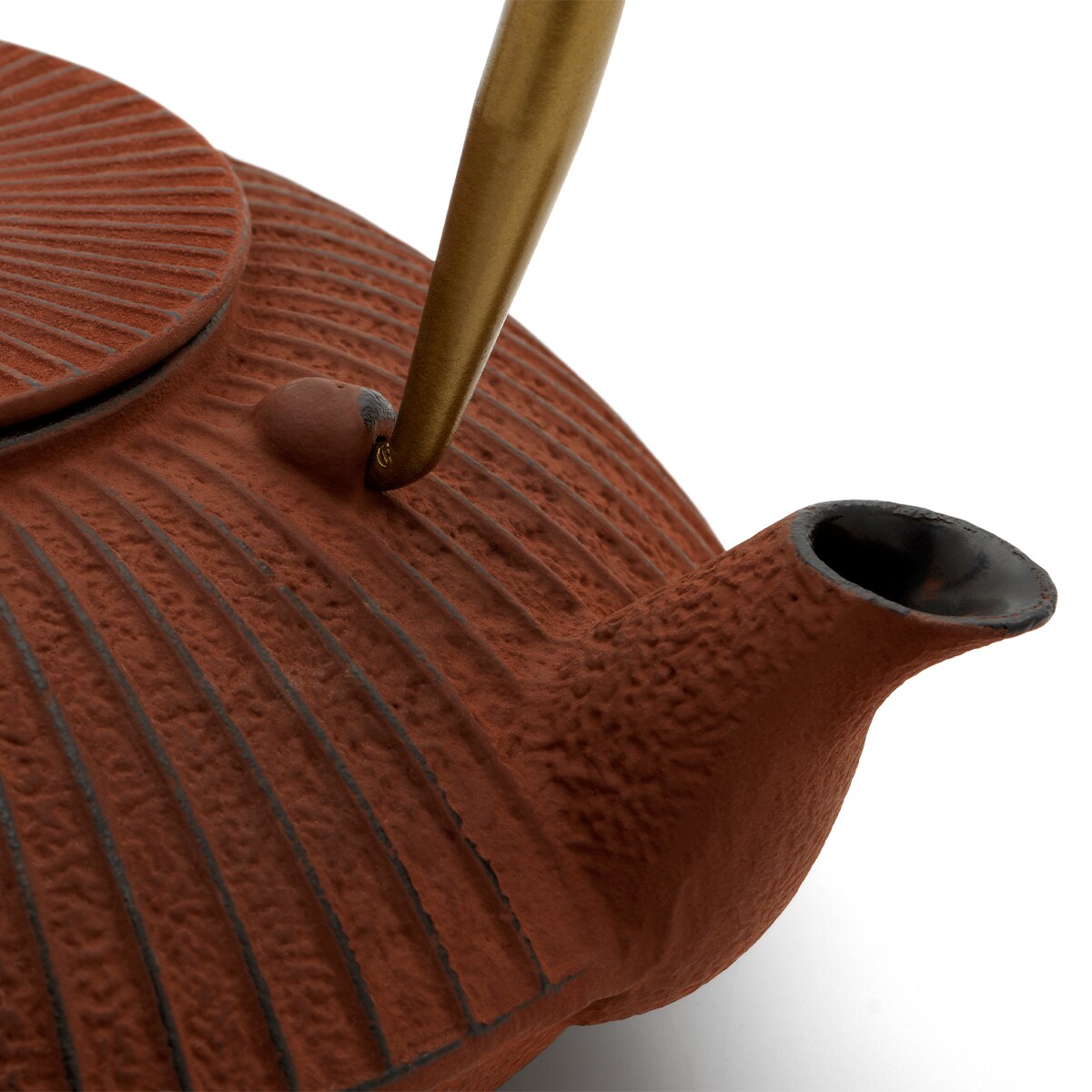 Dzbanek żeliwny Linhai 1.1L czerwony