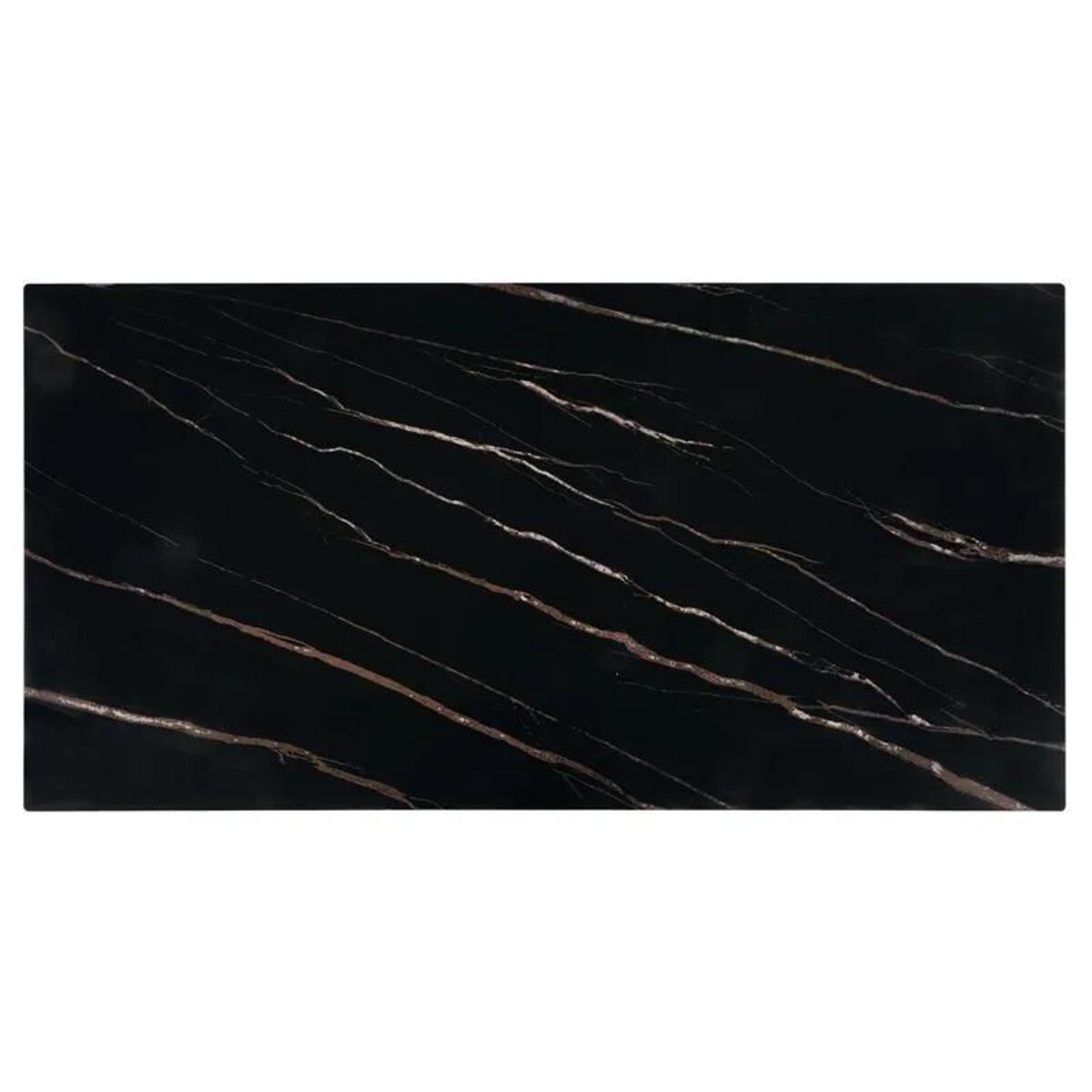 Ława RAMONA 121x61 czarny marmur/orzech