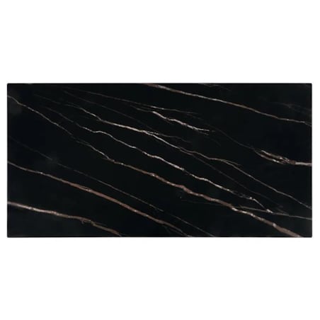 Ława RAMONA 121x61 czarny marmur/orzech