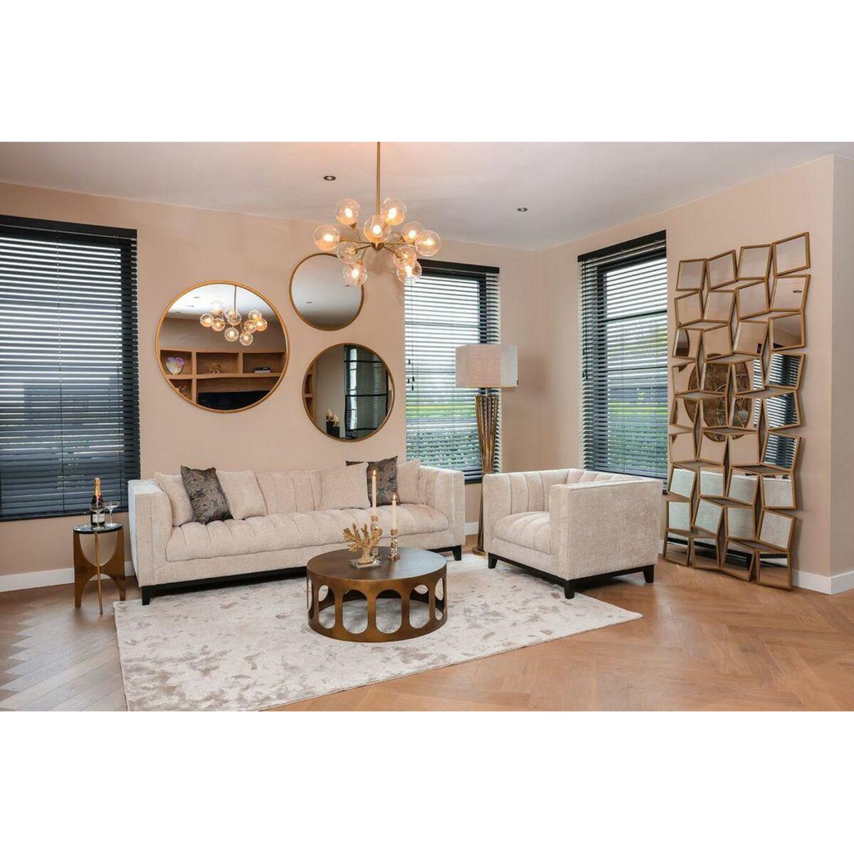 RICHMOND fotel BEAUCHAMP beżowy