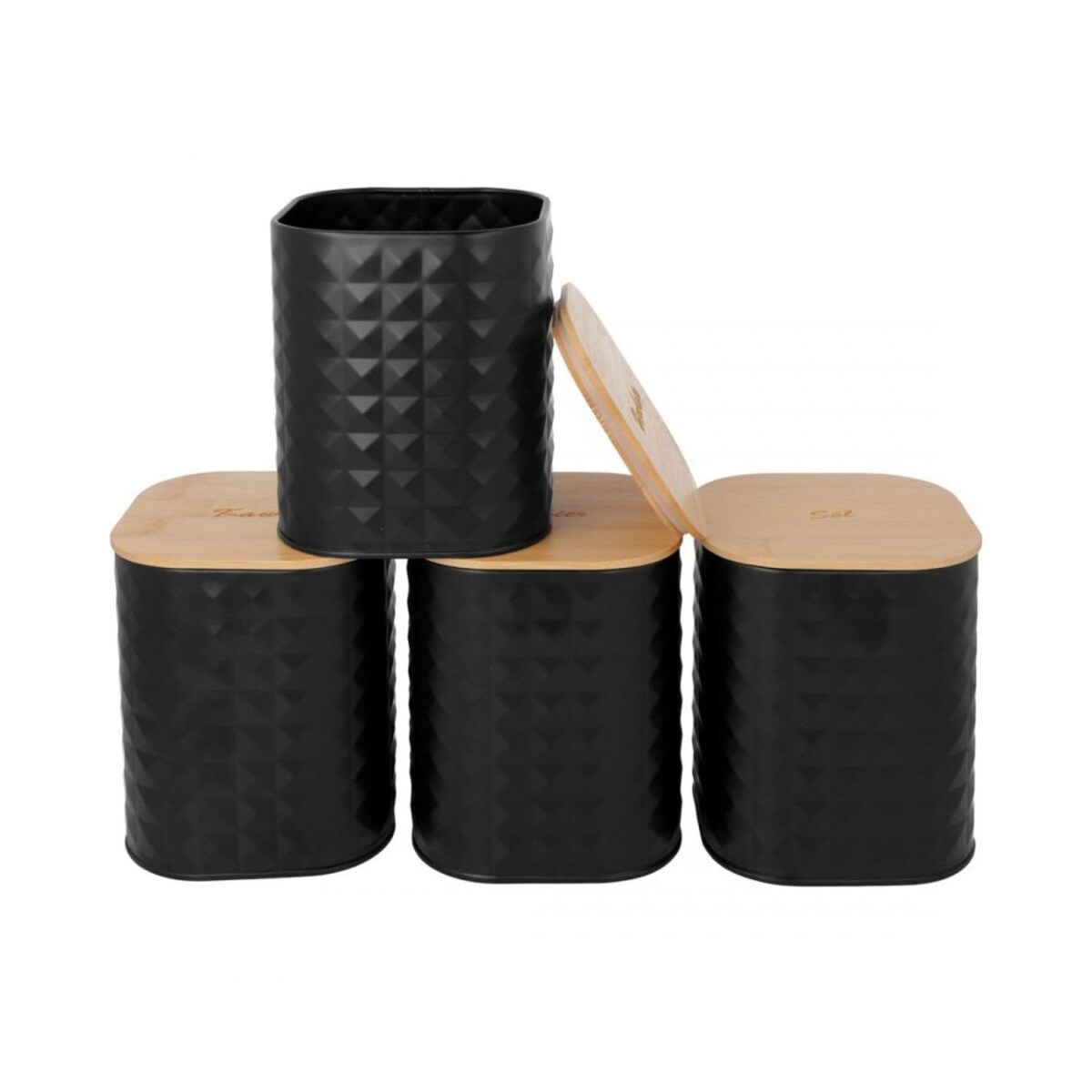 Brunbeste chlebak z zestawem 4 pojemników kuchennych i nożem 63909