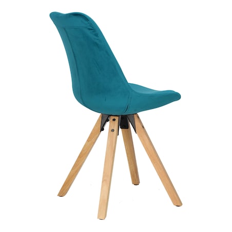 Krzesło Dima VIC zielone tapicerowane