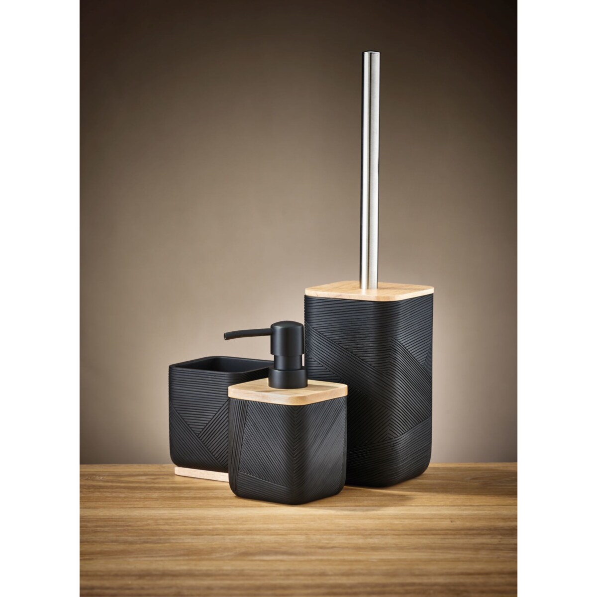 Kleine Wolke Crossover Szczotka WC ze stojakiem czarny