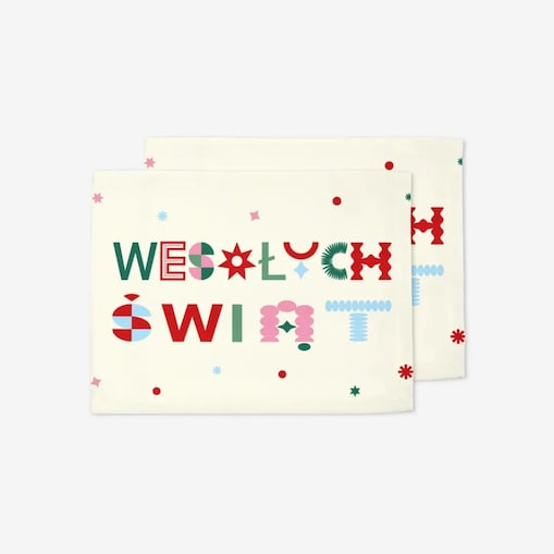 Podkładki świąteczne - Wesołych świąt - napis
