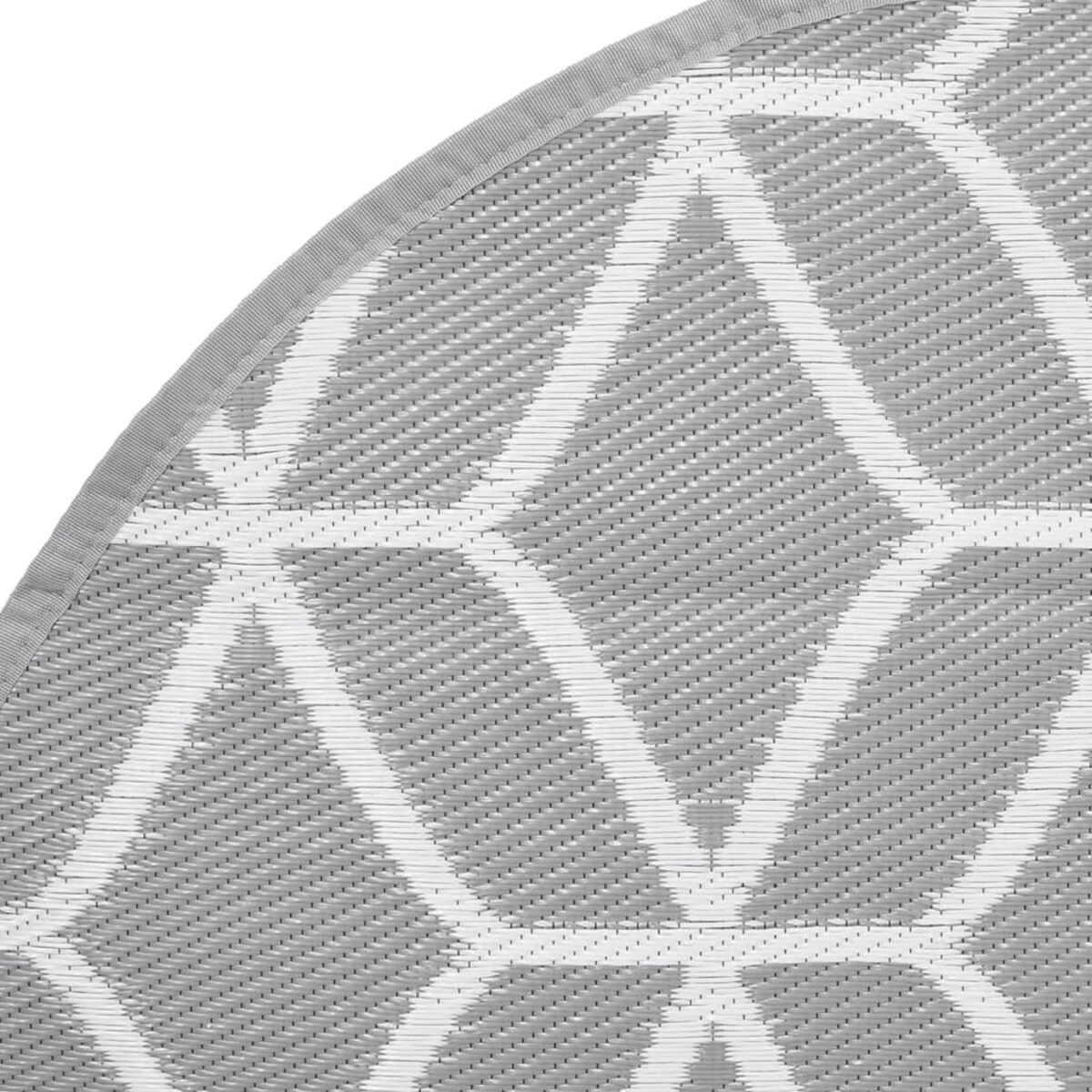 vidaXL Dywan na zewnątrz, ARAKIL szary, Ø200 cm, PP