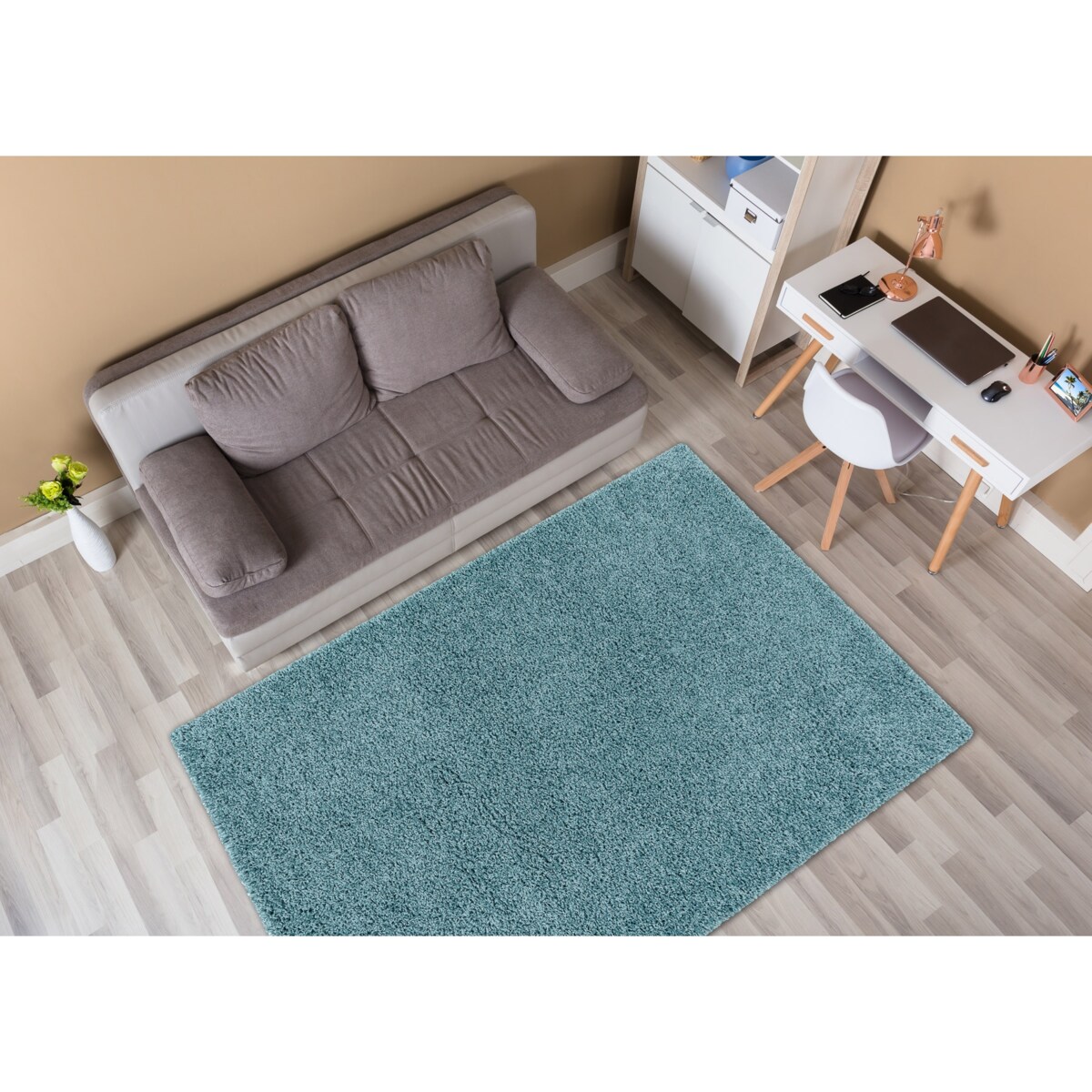 Dywan SOFFI shaggy 5cm niebieski 60x100 cm