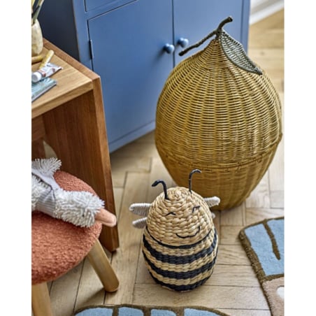 Kosz na zabawki HONEYBEE z pokrywą 30x20x18 cm